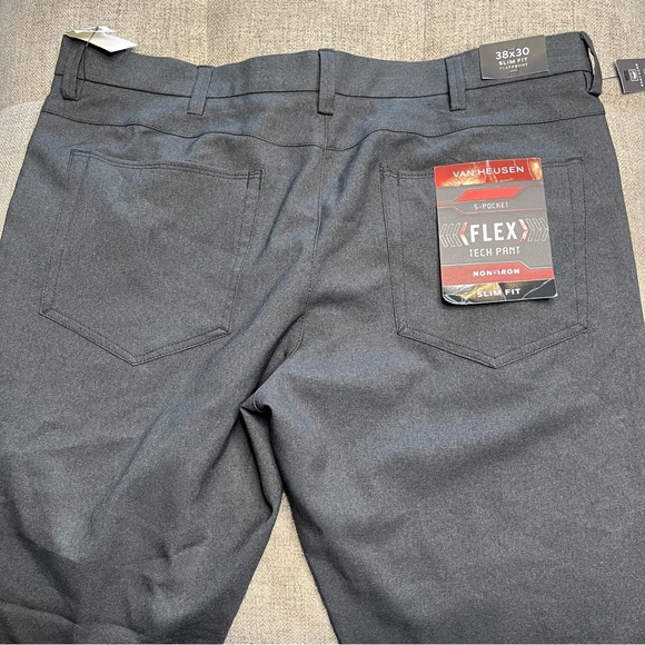 van heusen flex slim fit tech pants